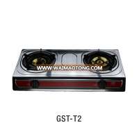 GST-T2 Indoor 2 Burner table top gas stove table top gas cooker