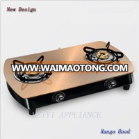 3 burner gas stove glass top gas cooker